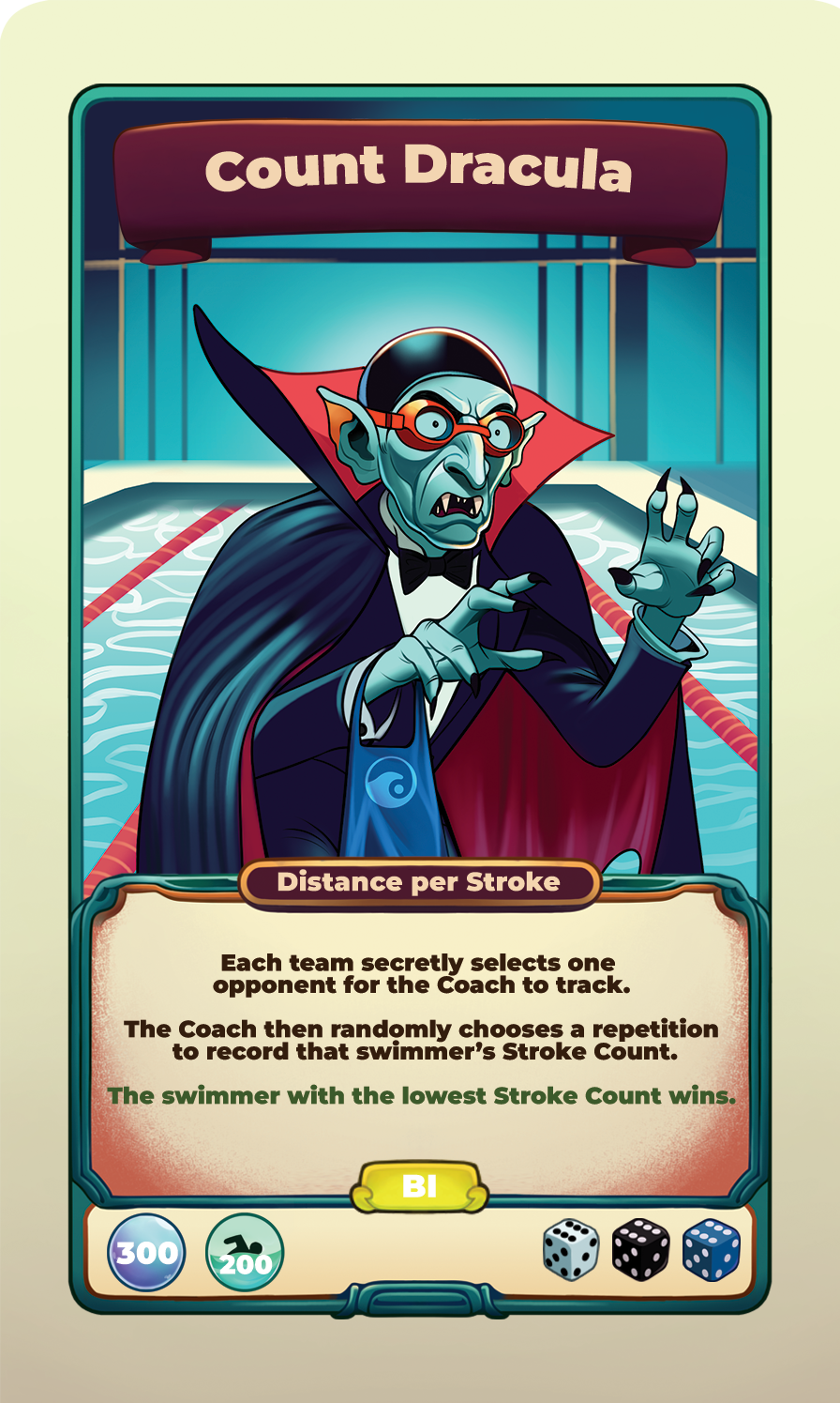 Count Dracula challenge card